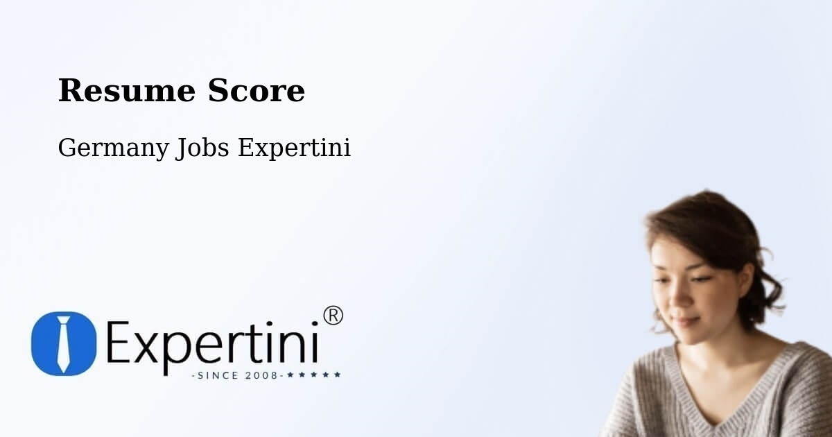 Resume Score & Job Description Match Tool – Rastenberg - Germany Jobs Expertini